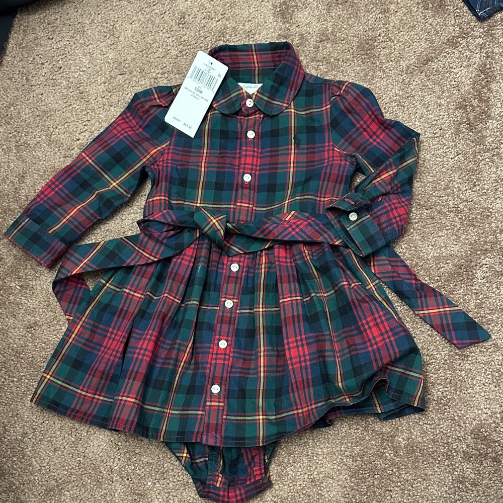 Ralph Lauren Plaid dress with bloomers